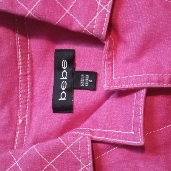 Pink Denim cropped Jacket Small - Picture 2 of 4